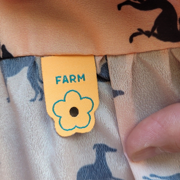 Farm Rio Greyhound Print Dress, VGUC, Size M - Picture 7 of 8